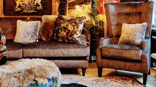 Howard Wingback Armchair Velvet Sublime Asphalt (73 x 88 x 122cm)