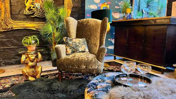 Lamour Wingback Accent Chair Eternity Moonstone (80 x 94 x 106cm)