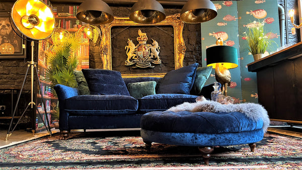 Lamour 3 Seater Sofa Eternity Sapphire (196 x 99 x 84cm)