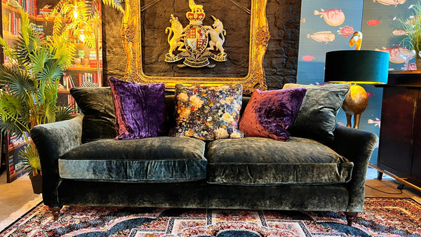 Lamour 4 Seater Sofa Opium Emerald (226 x 99 x 84cm)