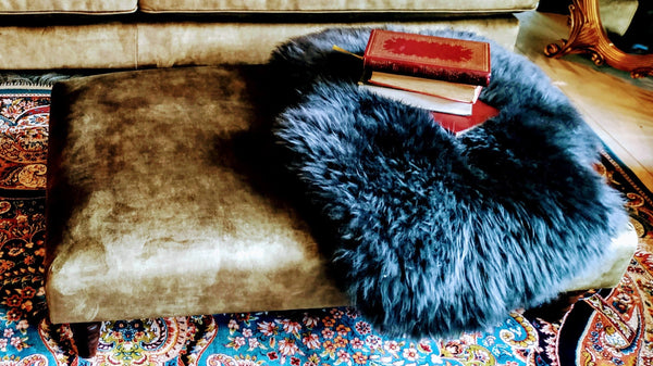 Howard Footstool Velvet Sublime Olive (106 x 65 x 31cm)